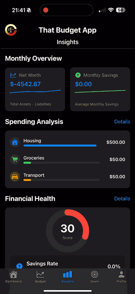 Debt Management Screenshot